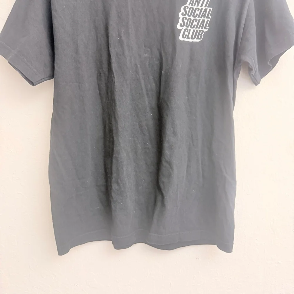 Anti Social Social Club Men's Black White Short Sleeve Tee Size Medium